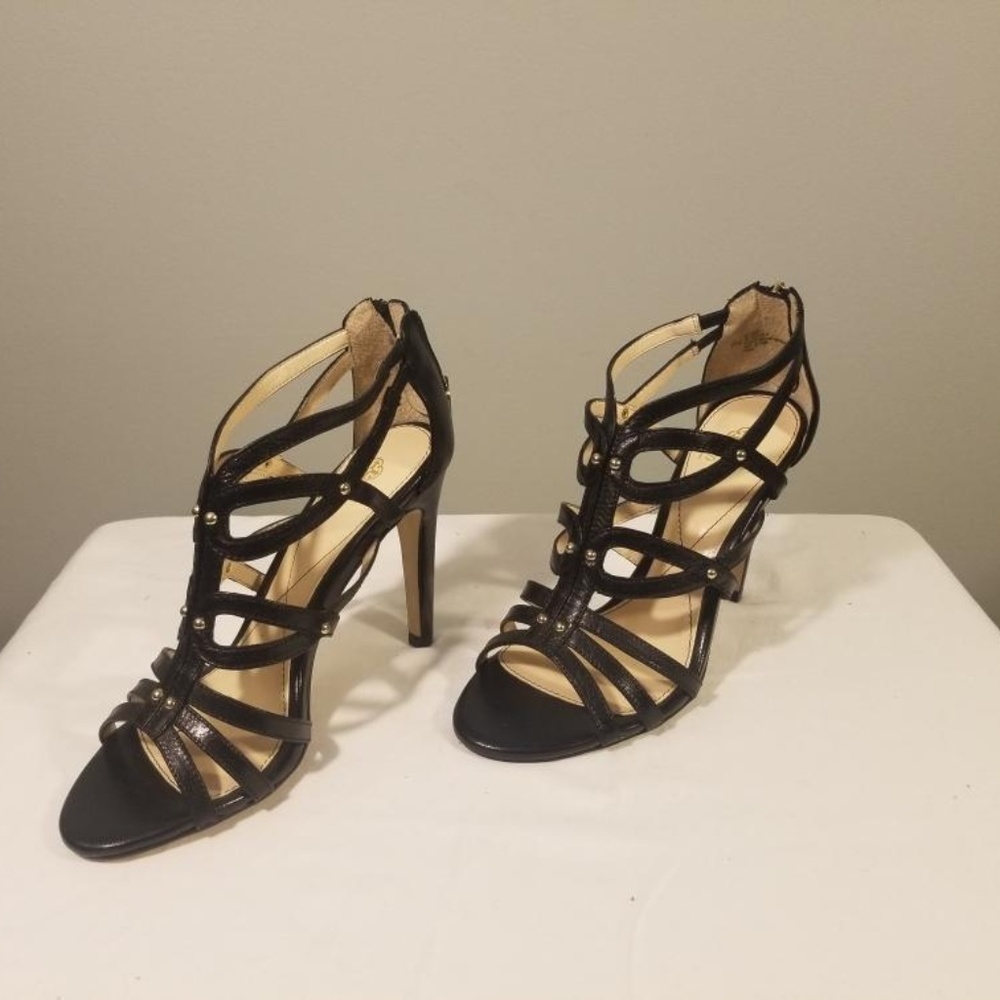 ISOLA Strap High Heels Ankle Sandals 6.5M Zip Back